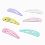 Claire&#39;s Club Glitter Pastel Snap Hair Clips - 6 Pack,