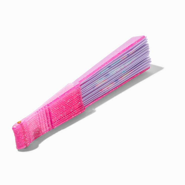 &Eacute;ventail pliant papillon rose Claire&#39;s Club,