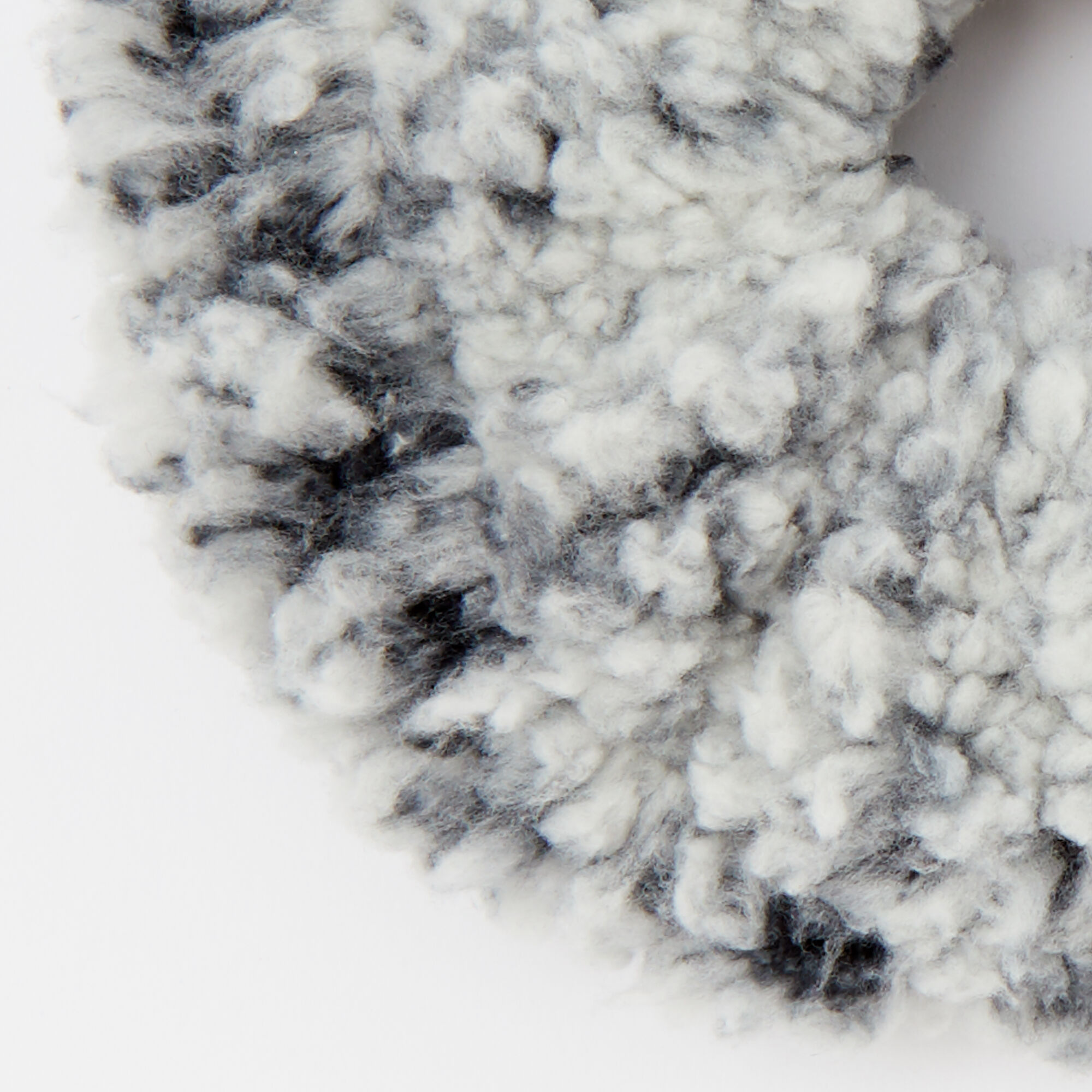 Medium Teddy Hair Scrunchie - Black,