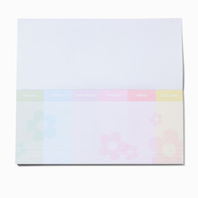 Pastel Daisy Tear-Off Weekly Planner,