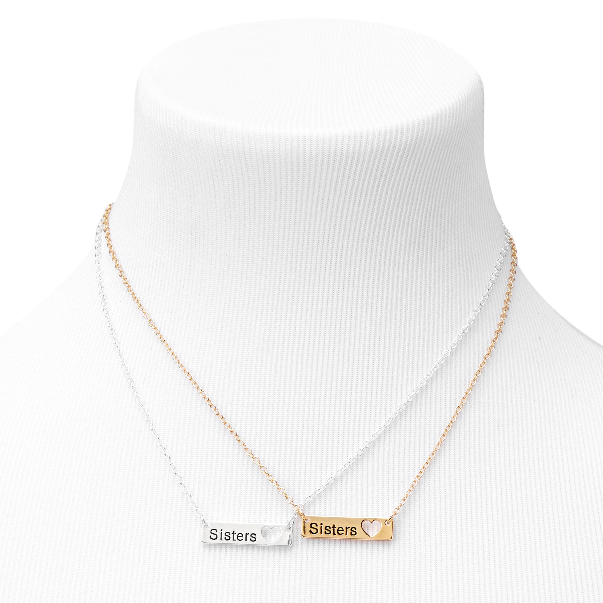 Claire's store sister necklaces
