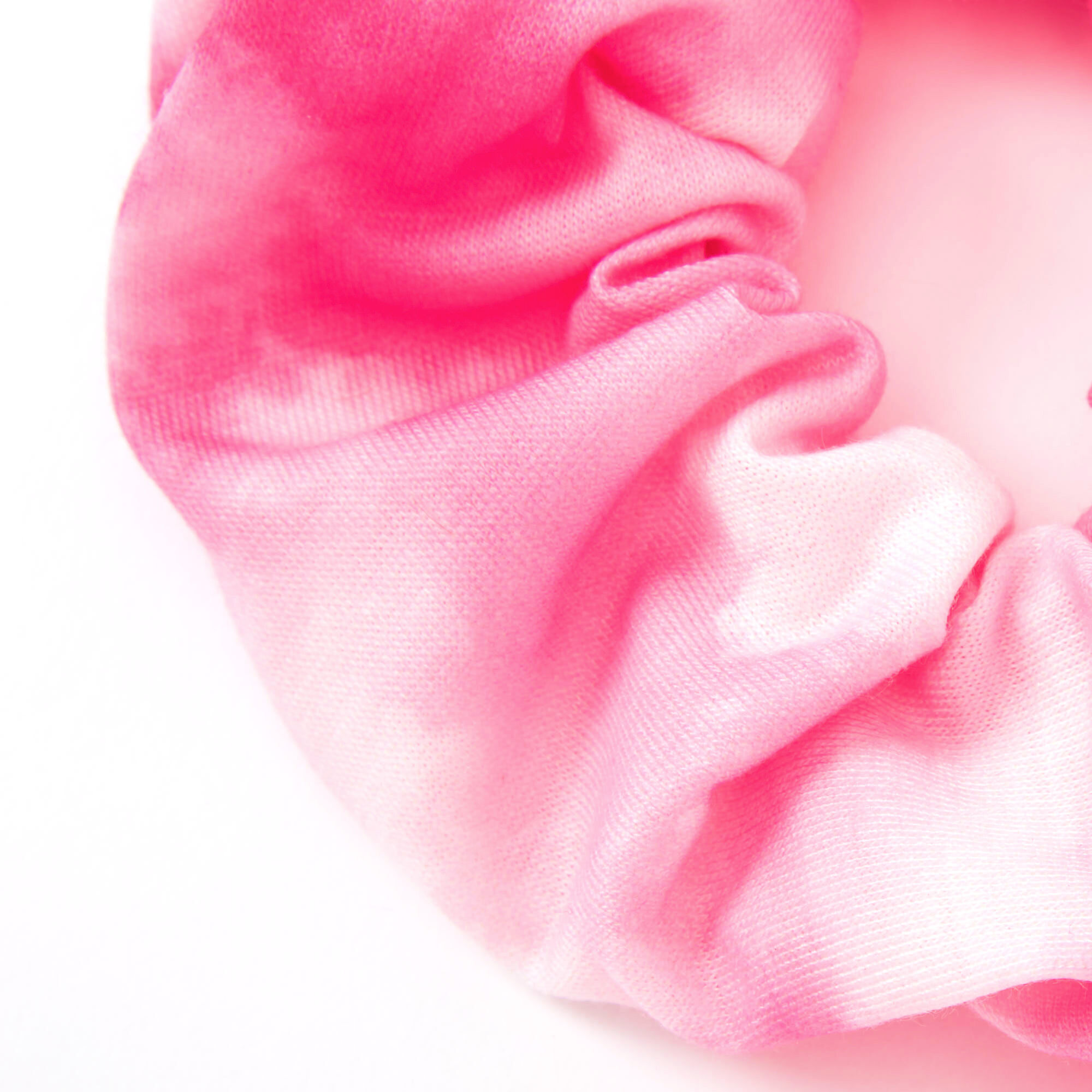 Medium Tie Dye Hair Scrunchie - Pink,
