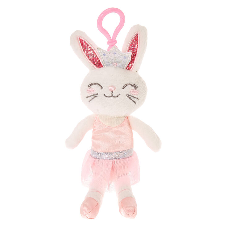 Claire&#39;s Club Claire the Bunny Soft Keyring Clip,