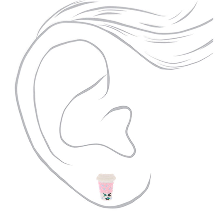 Glitter Breakfast Stud Earrings - 3 Pack,