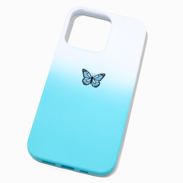 Ombre Blue Butterfly Phone Case - Fits iPhone&reg; 13 Pro,