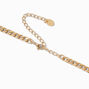 Gold-tone Stainless Steel 6MM Curb Chain Necklace,