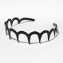 Black Scalloped Teeth Comb Headband,