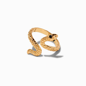 Gold-tone Snake Wrap Ring,