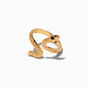 Gold-tone Snake Wrap Ring,
