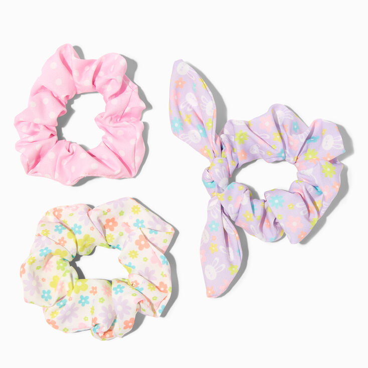 Easter Print Hair Scrunchies - 3 Pack,