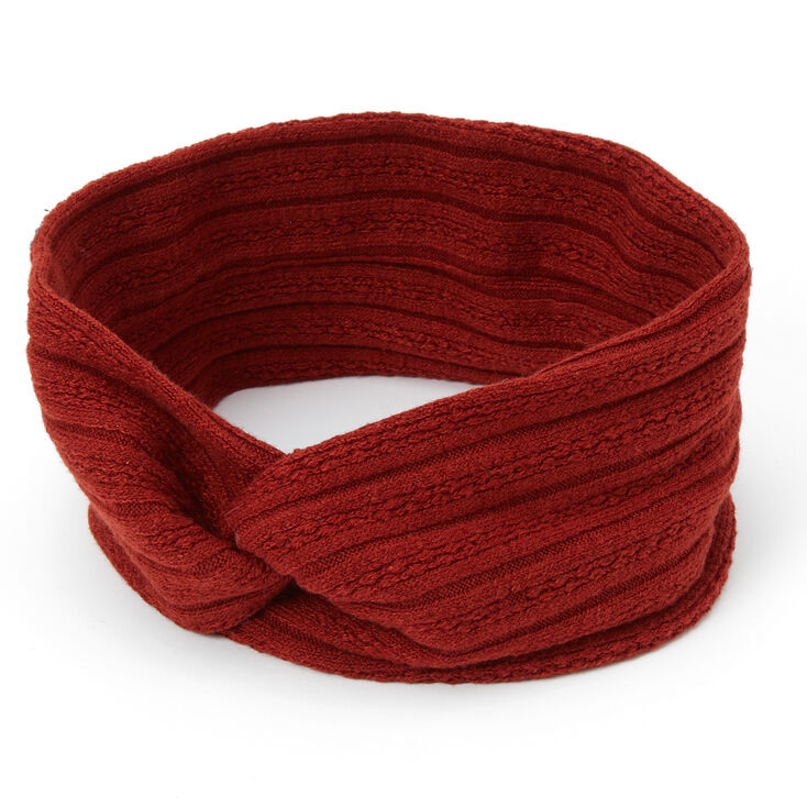 Claire's Bandeau torsadé style pull - Rouille