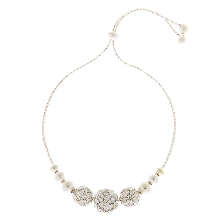Claire's Bracelet tendance boule de feu couleur argenté