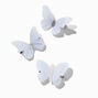 White Butterfly Hair Clips - 3 Pack,