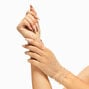 Rhinestone Fishnet Arm Warmers - Nude,
