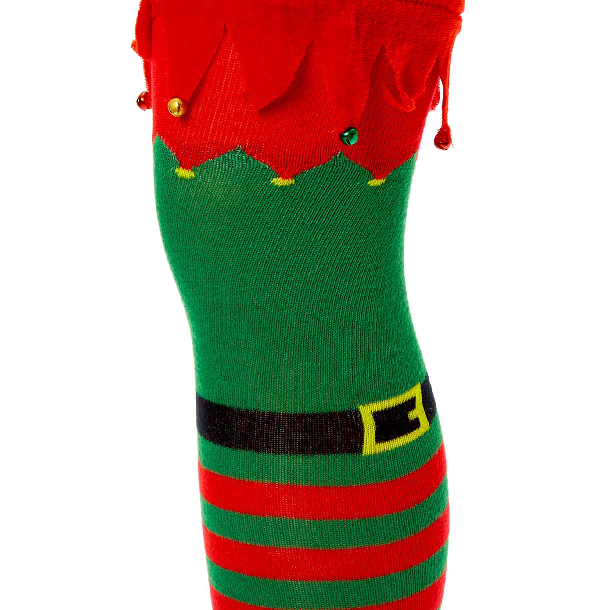 Striped Elf Over the Knee Socks Green Claire's US