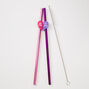 Best Friends Heart Stainless Steel Straws - 2 Pack,