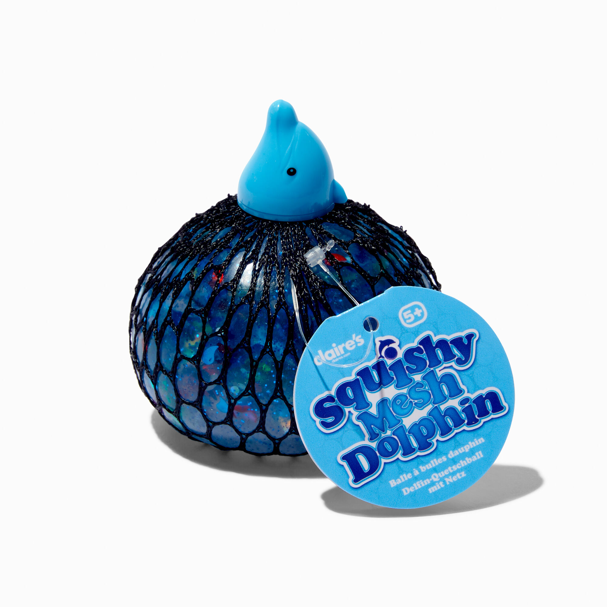 View Claires Squishy Mesh Dolphin Ball Styles May Vary information