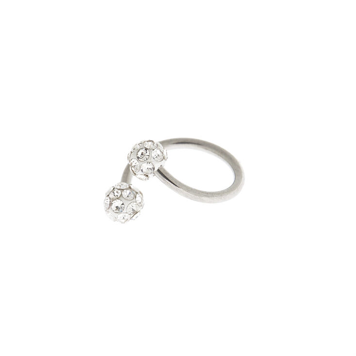 Silver 16g Fireball Spiral Tragus Hoop Earring Claire S