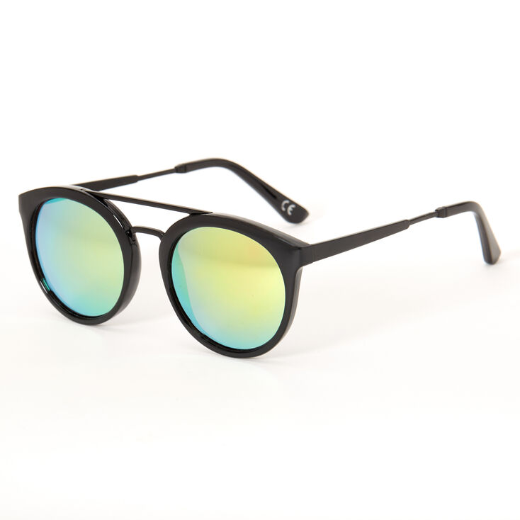 Claire's Lunettes de soleil aviateur rondes - Noir