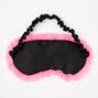 Masque de sommeil fronc&eacute; c&oelig;urs noir et blanc,