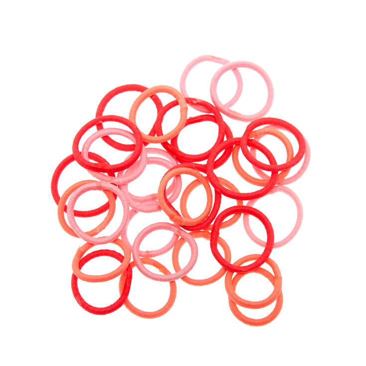 Mini Pink Tone Hair Ties- 30 Pack,
