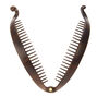 Pince &agrave; cheveux banane &agrave; motif &eacute;caille de tortue - Marron,