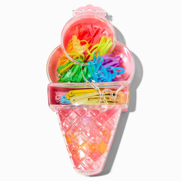 Claire&#39;s Club Ice Cream Hair Tie Set,
