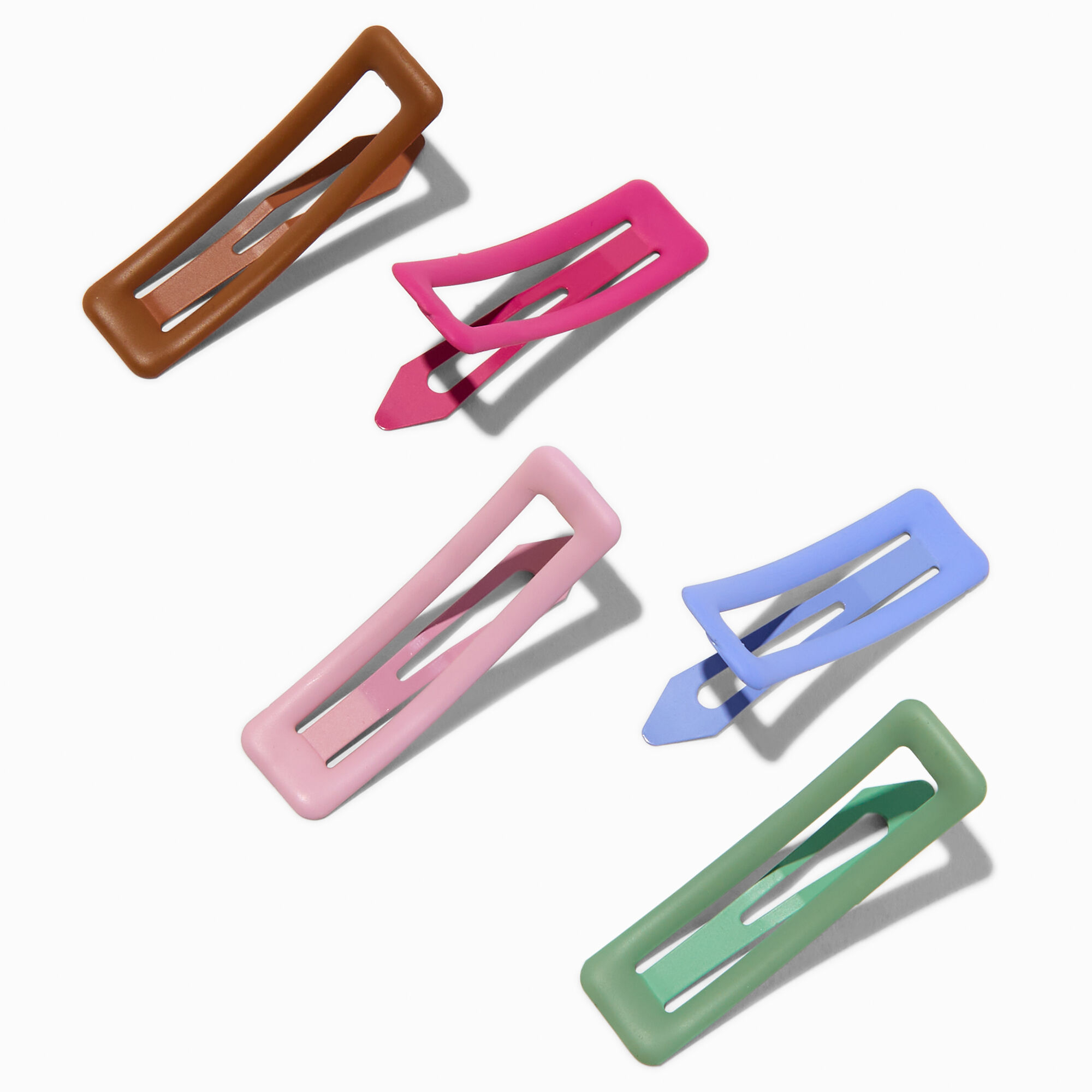 Matte Squiggle Hair Clips - 5 Pack,