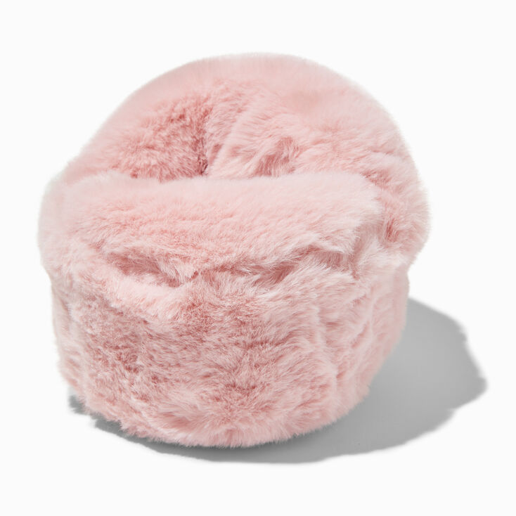 Furry Pink Armchair Phone Holder,