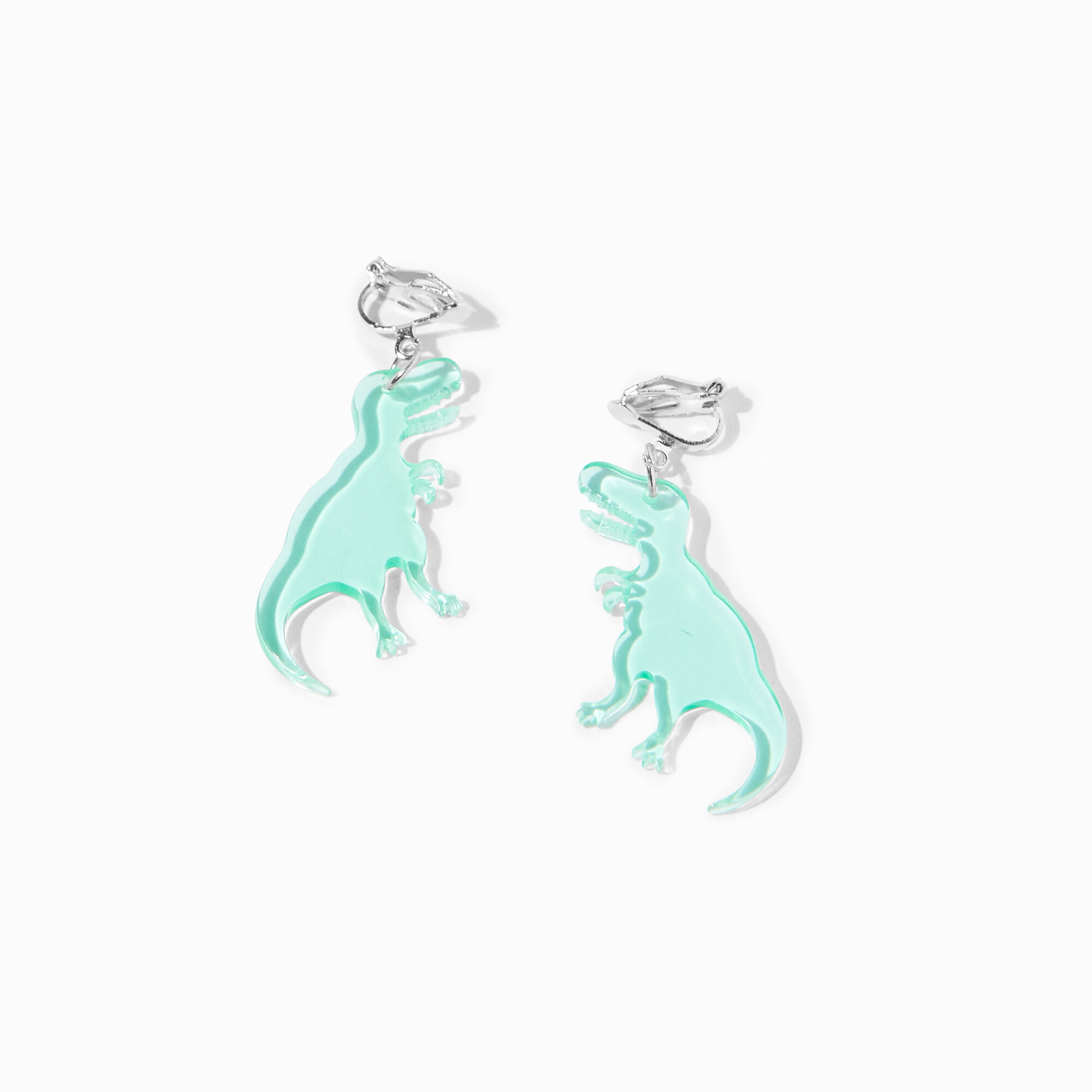 Claire's dinosaur outlet earrings