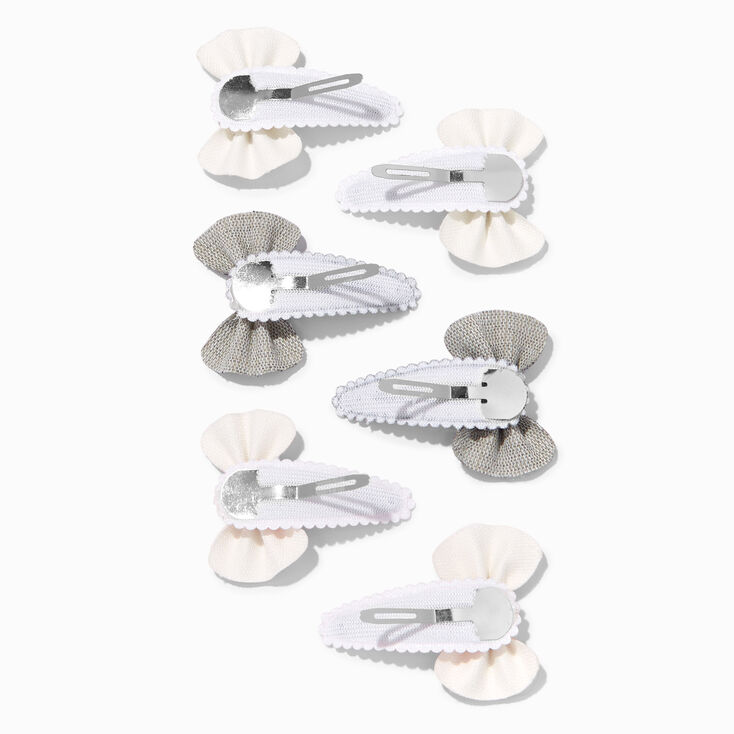 Claire&#39;s Club Fairy Glitter Bow Snap Hair Clips - 6 Pack,