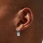 Silver 20MM Filigree Clicker Hoop Earrings,