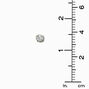 C LUXE by Claire&#39;s 14k Yellow Gold Cubic Zirconia 6MM Round Stud Earrings,