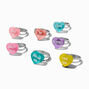 Conversation Hearts Adjustable Ring Gift Set &ndash; 7 Pack,
