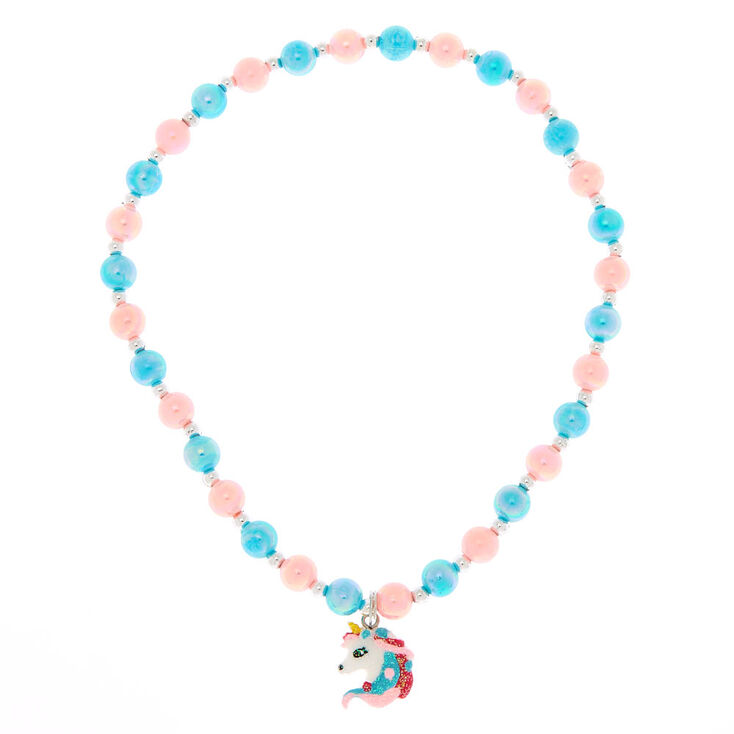 Claire's Collier perlé licorne du Club Claire's