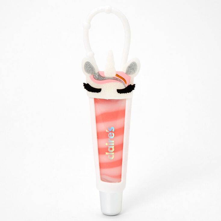Glitter Unicorn Silicone Lip Gloss Tube,