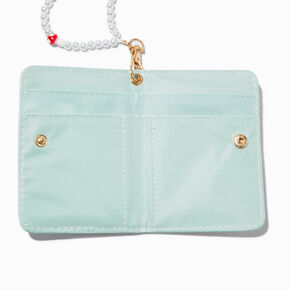 Mushroom Emblem Wallet With Beaded Lanyard,