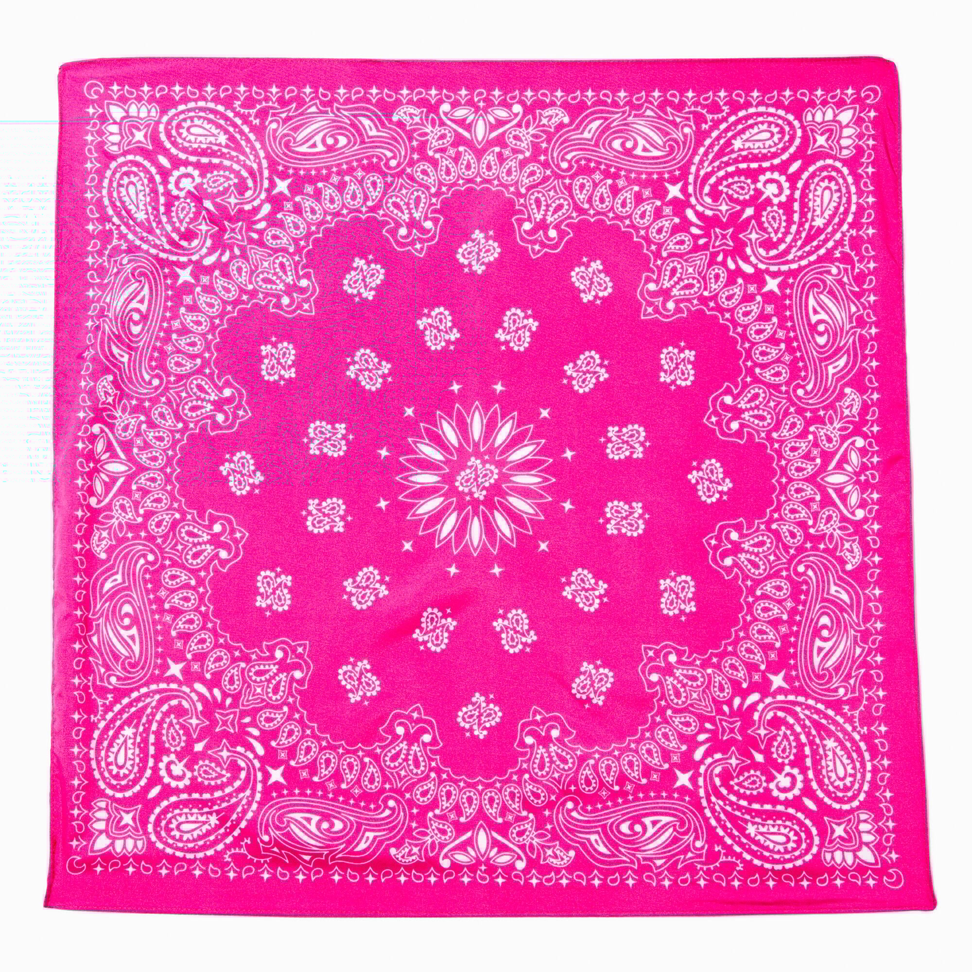 Pink Paisley Bandana Headwrap,