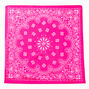 Bandeau bandana motif cachemire rose,