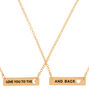 Gold To The Moon &amp; Back Pendant Necklaces - 2 Pack,