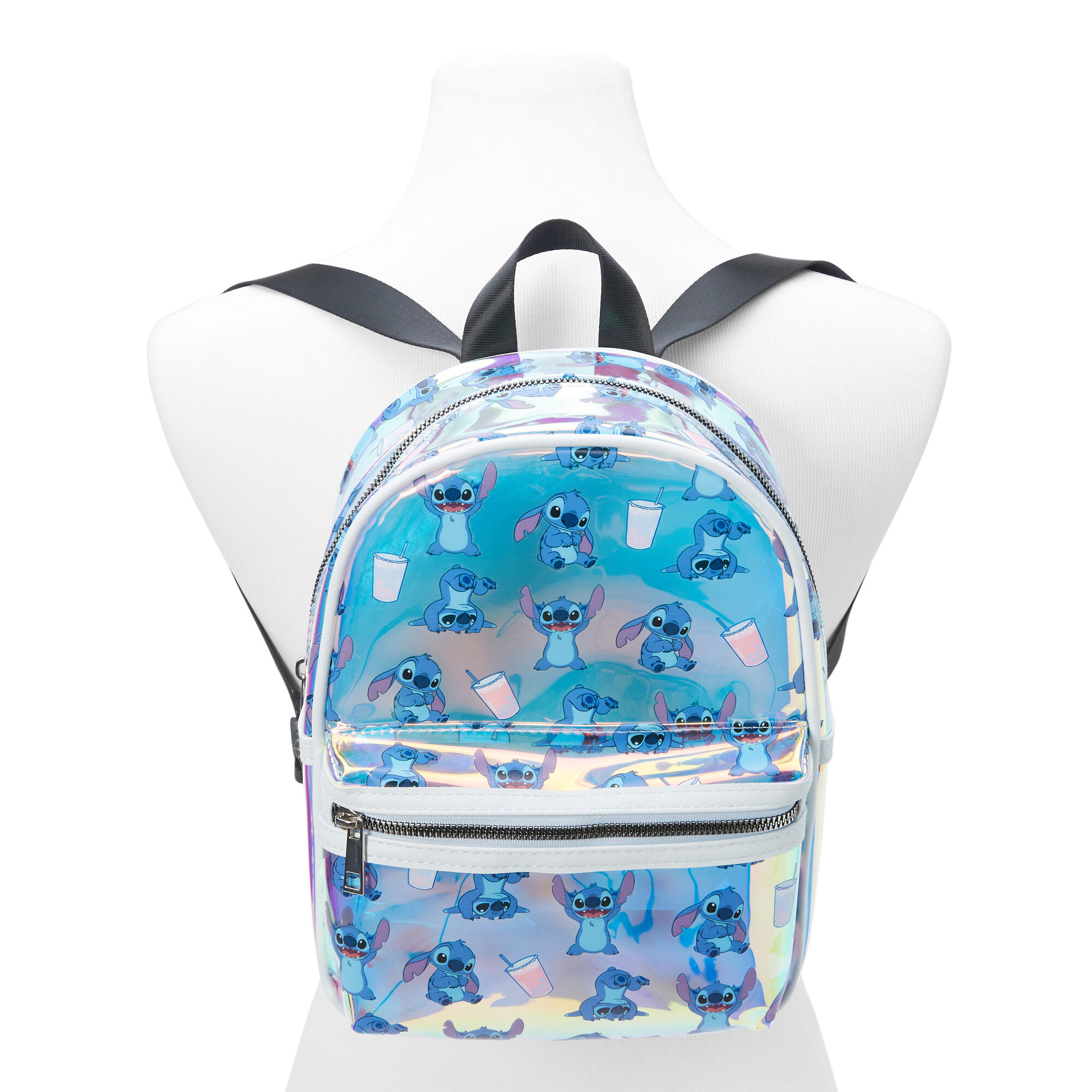 Disney Stitch Holographic Mini Backpack Claire s US