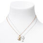 Colliers &agrave; pendentif animal de compagnie en m&eacute;taux mixtes best friends - Lot de 2,