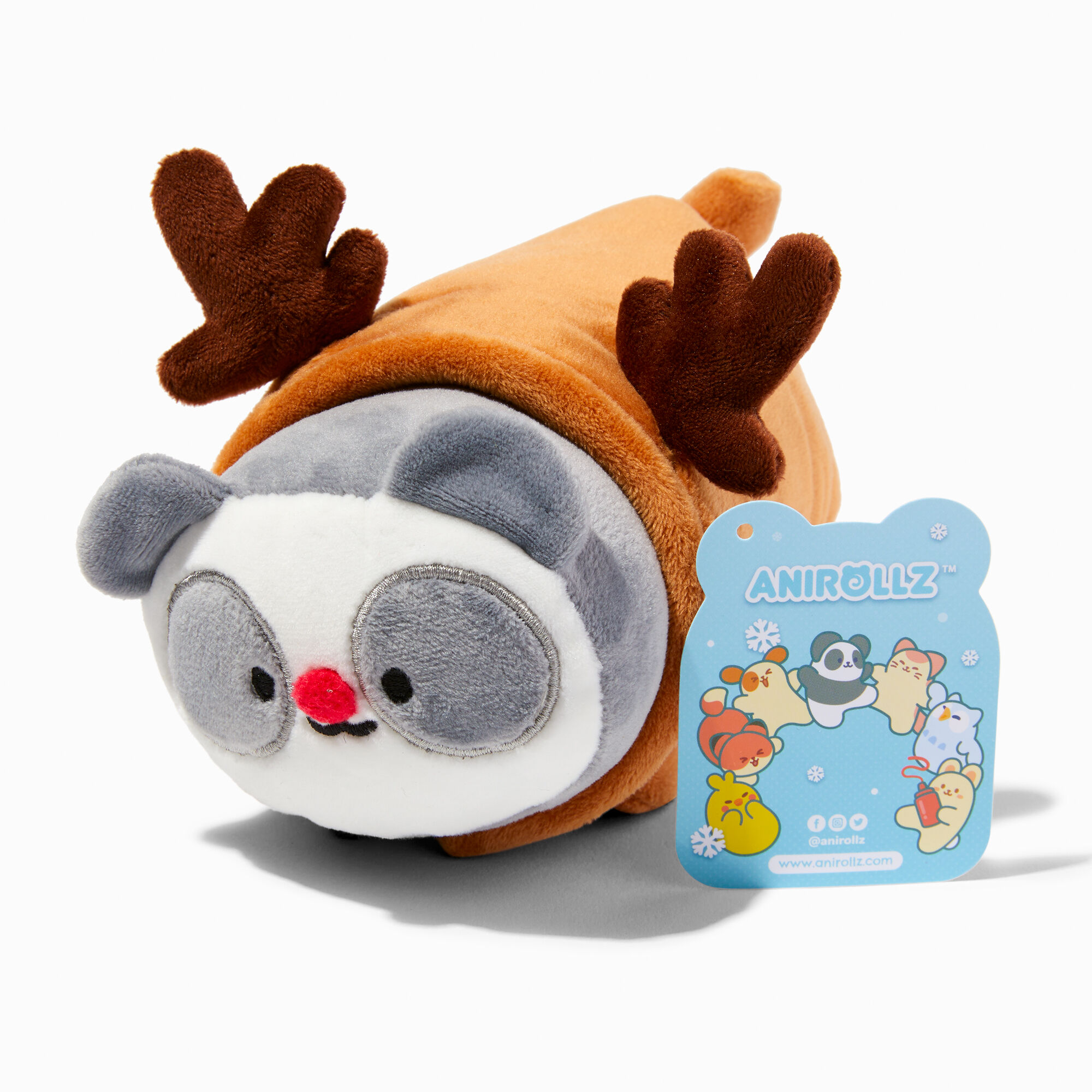 Anirollz™ Pandaroll Reindeer Plush Toy | Claire's US