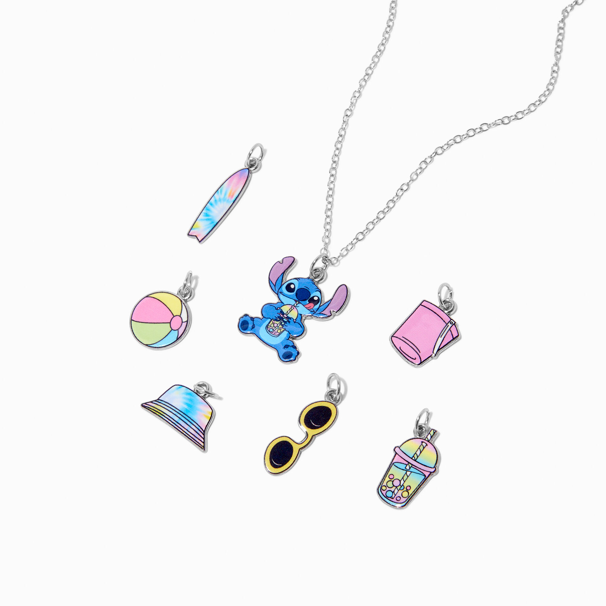 Disney Stitch Claire's Exclusive Summer Charm Necklace,