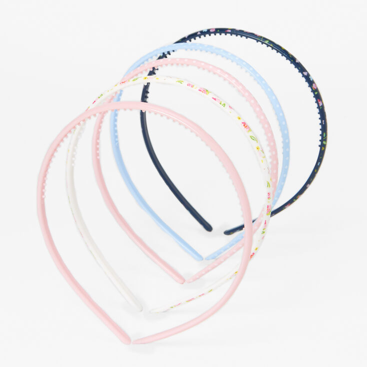 Claire&#39;s Club Pastel Printed Headbands - 5 Pack,