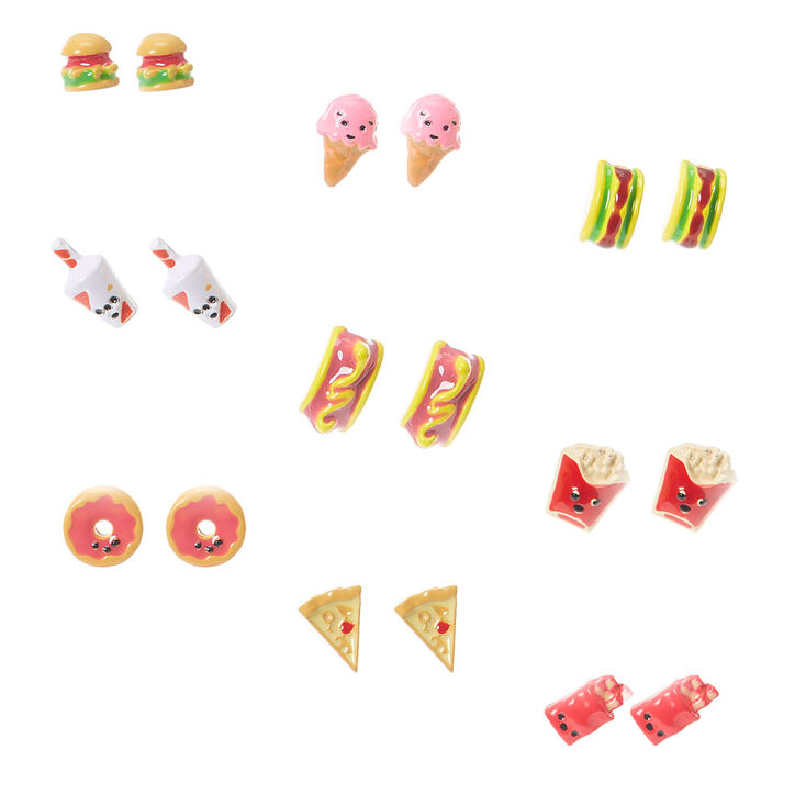Food Dessert Stud Earrings 9 Pack Claire S Us
