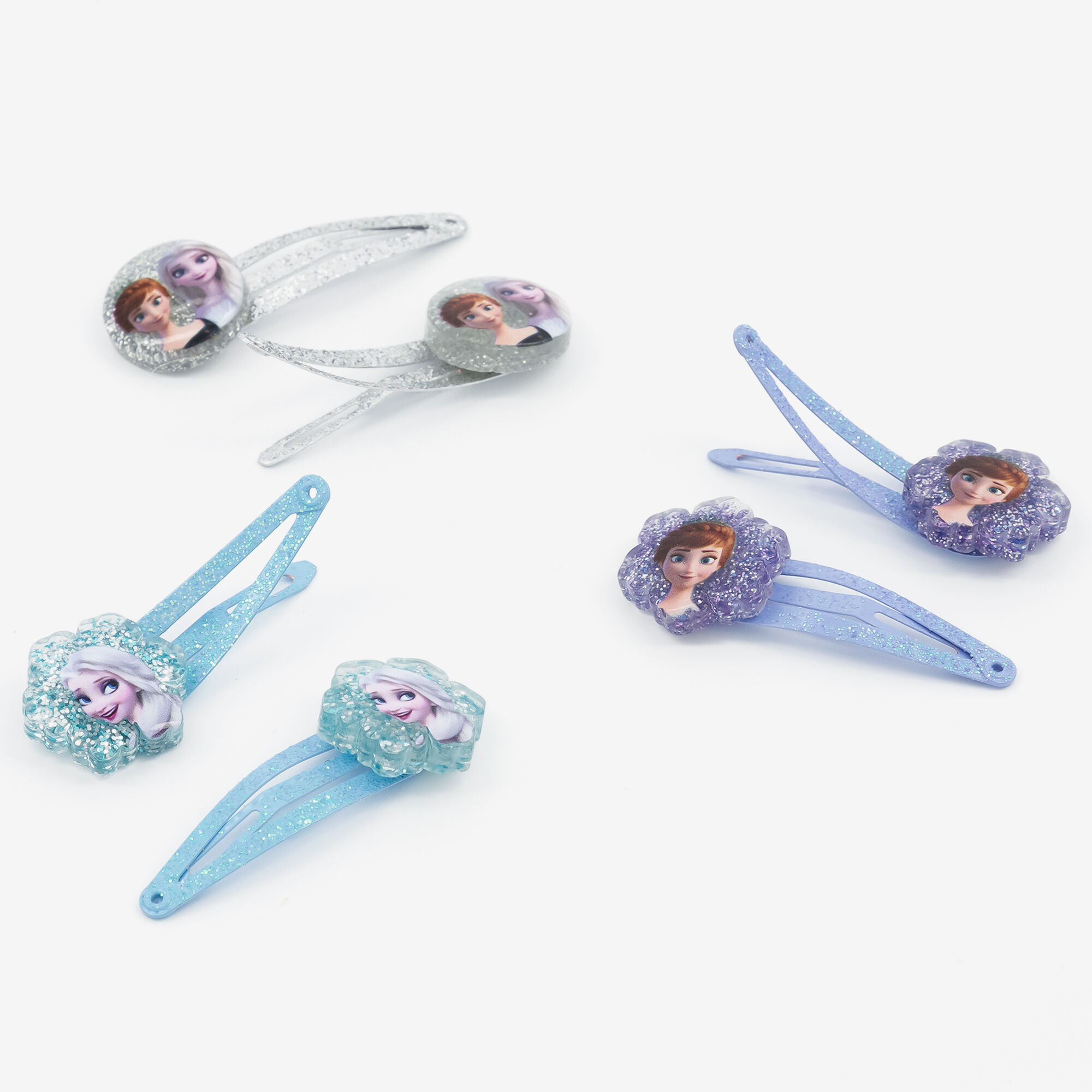 Barrettes clic clac La Reine des Neiges 2 ©Disney - Lot de 6,