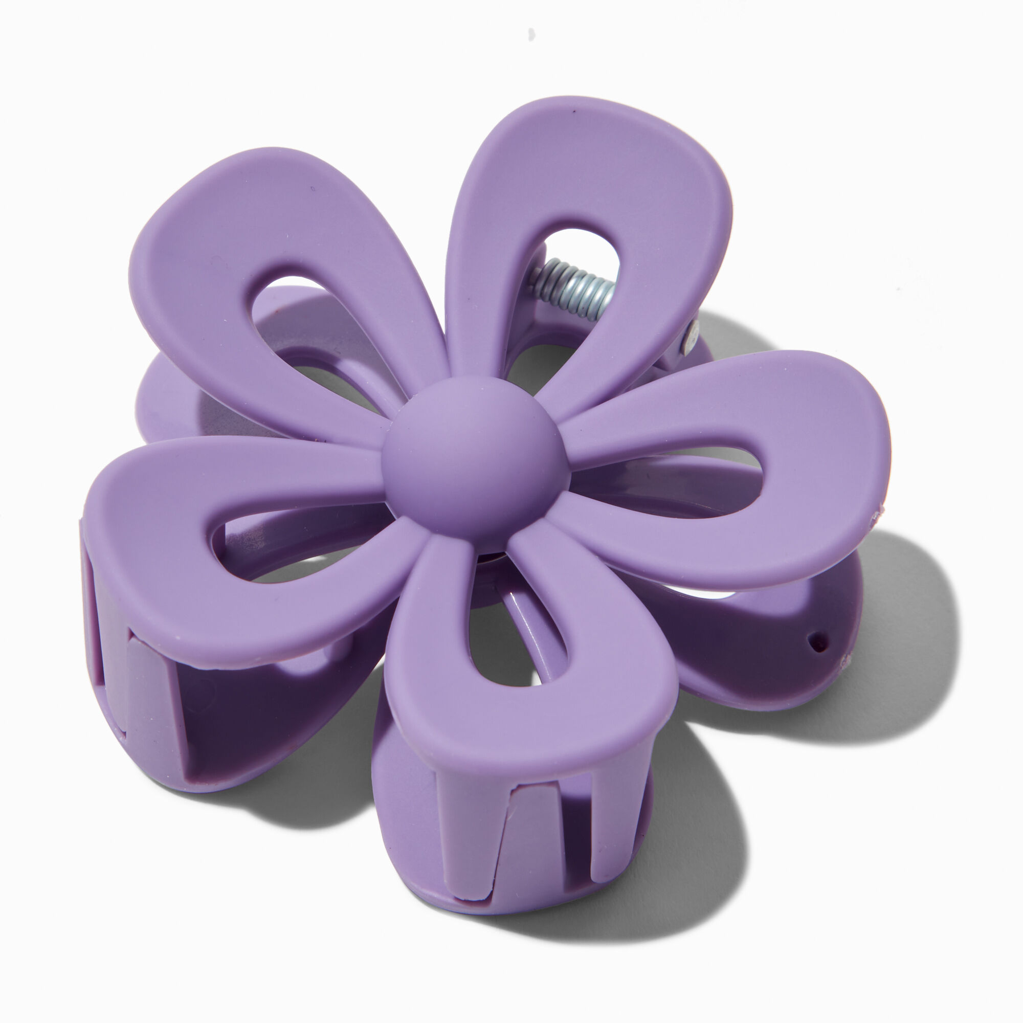 Plum Open Flower Hair Claw,