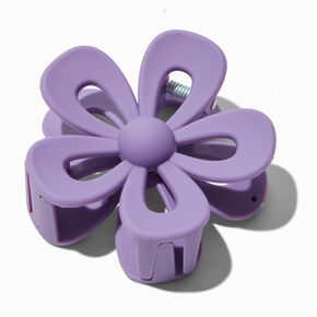 Plum Open Flower Hair Claw,