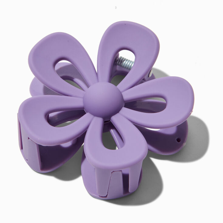 Plum Open Flower Hair Claw,